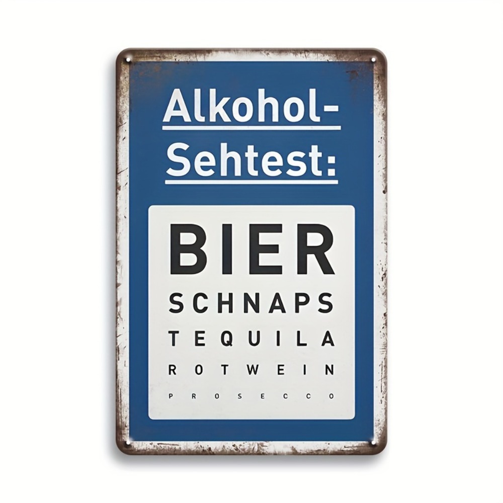 Germany Home Decor - Placa de Cerveja Vintage de Alumínio
