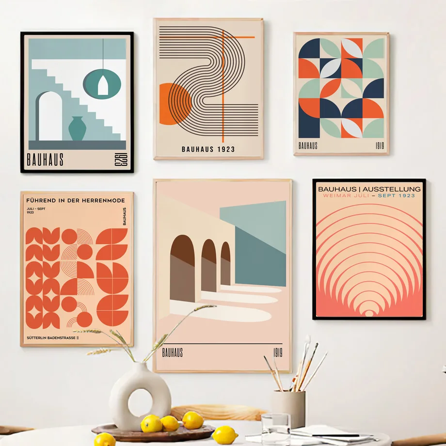 Home Decor Expo - Arte de parede em tela Bauhaus