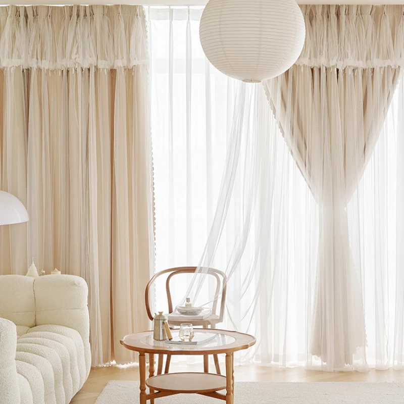 Home Decor Ig - Cortinas Modernas de Renda Pretas Blackout
