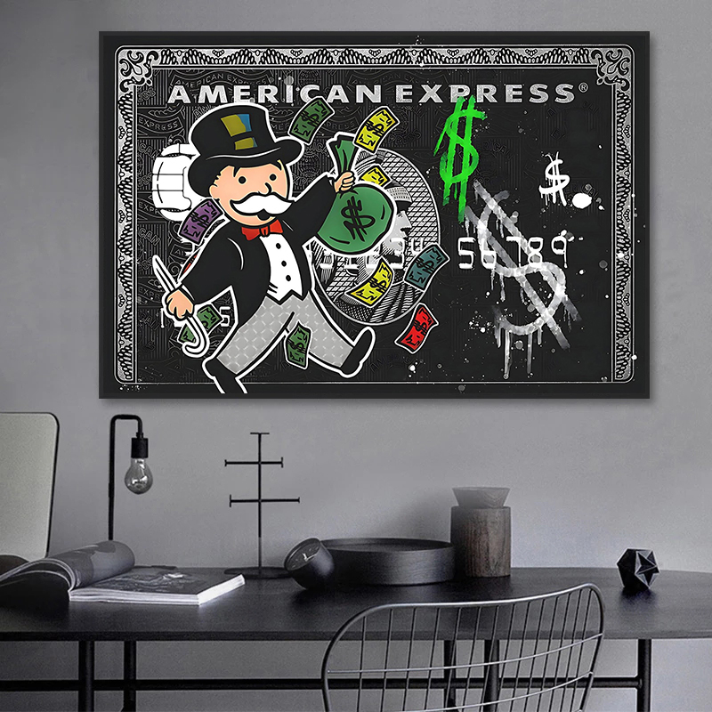 Home Decor Express - 1 peça sem moldura, Alec Monopoly