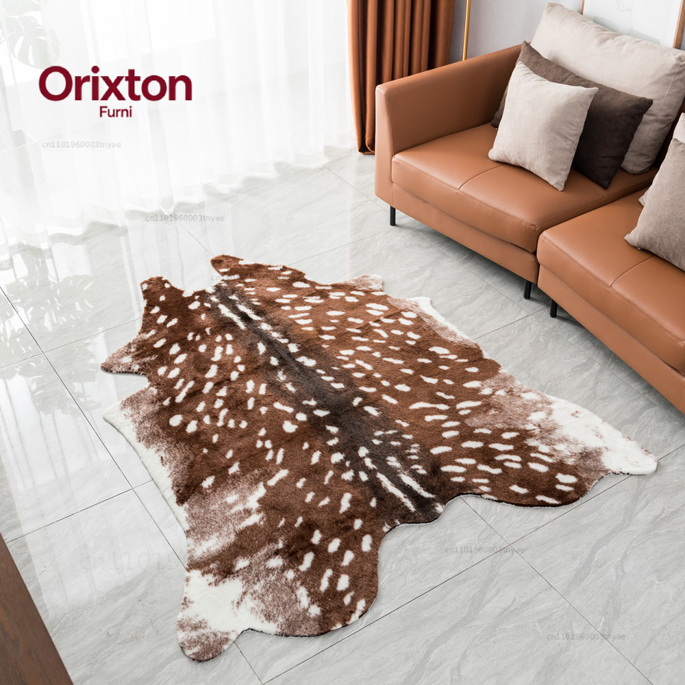 Cowhide Rug Faux - Tapetes de Veludo com Estampa de