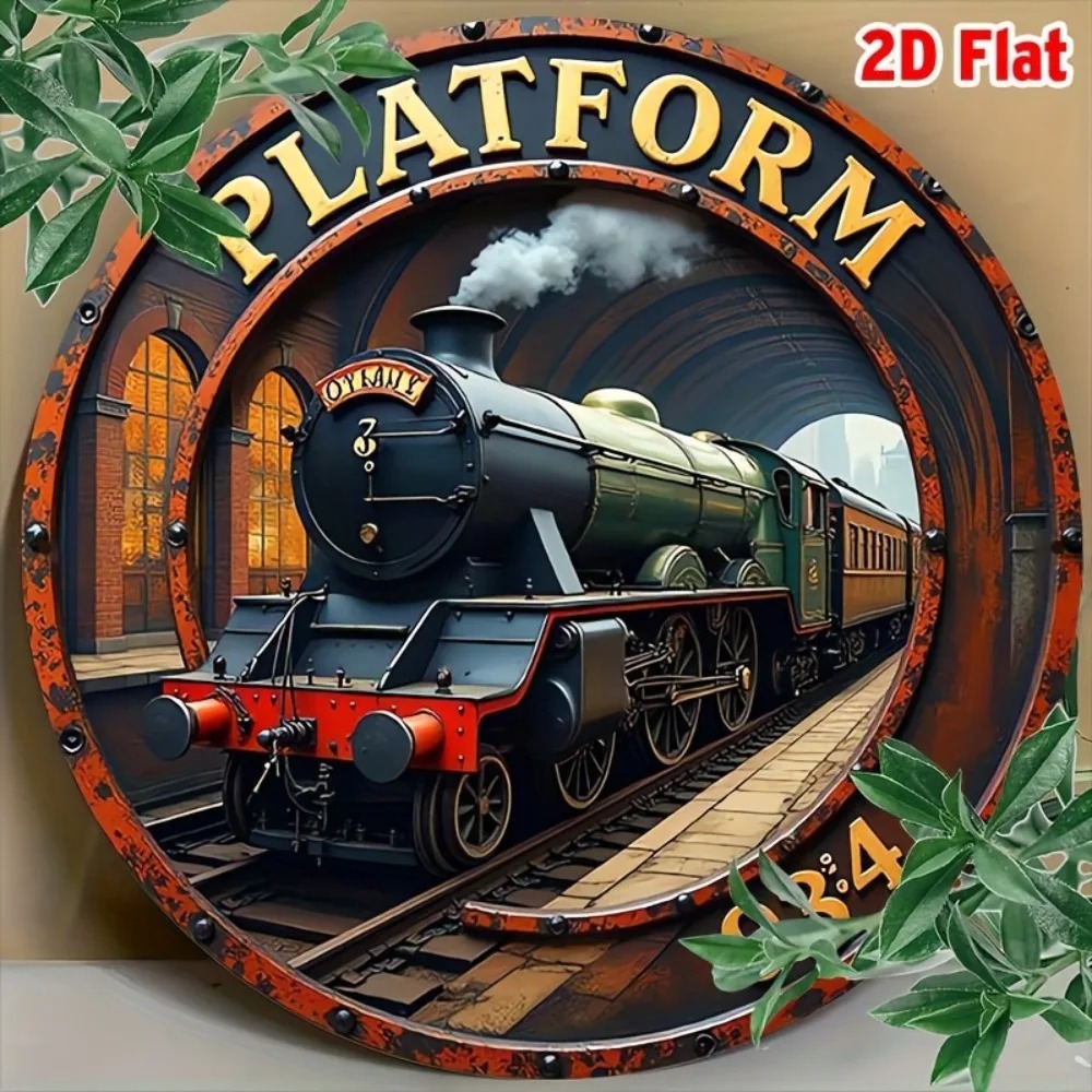 Home Decor Express - Placa de Metal Vintage Durável -