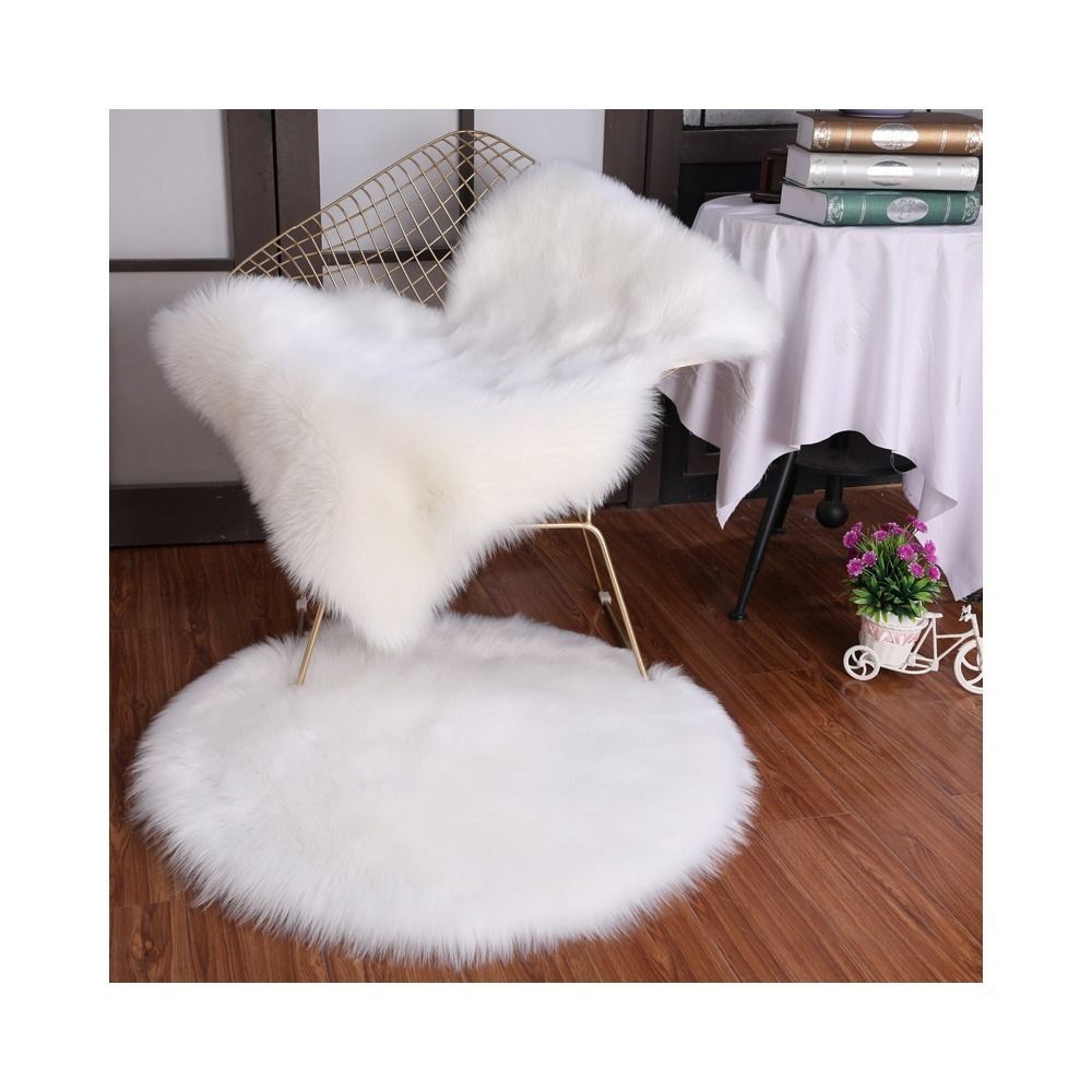 Cowhide Rug Faux - Tapete de Lã Sintética Lavável, Macio