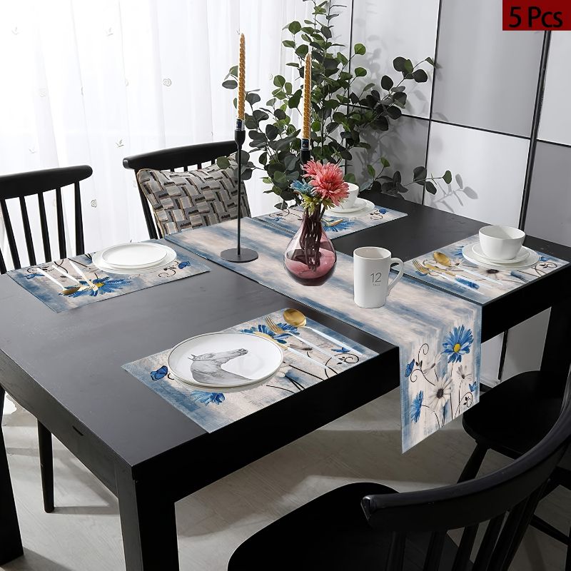 Conjunto de Tapetes de Mesa VI - Linen Table Runner avaliação e preço