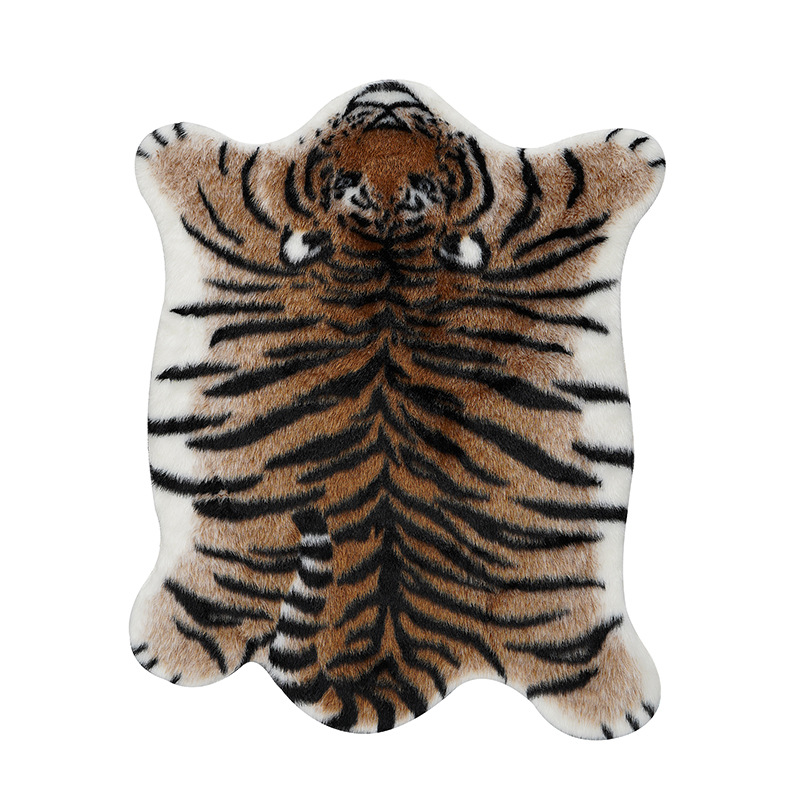 Novo tigre impresso tapete de  - Cowhide Rug Faux avaliação e preço