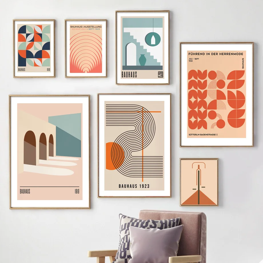 Arte de parede em tela Bauhaus - Home Decor Expo avaliação e preço