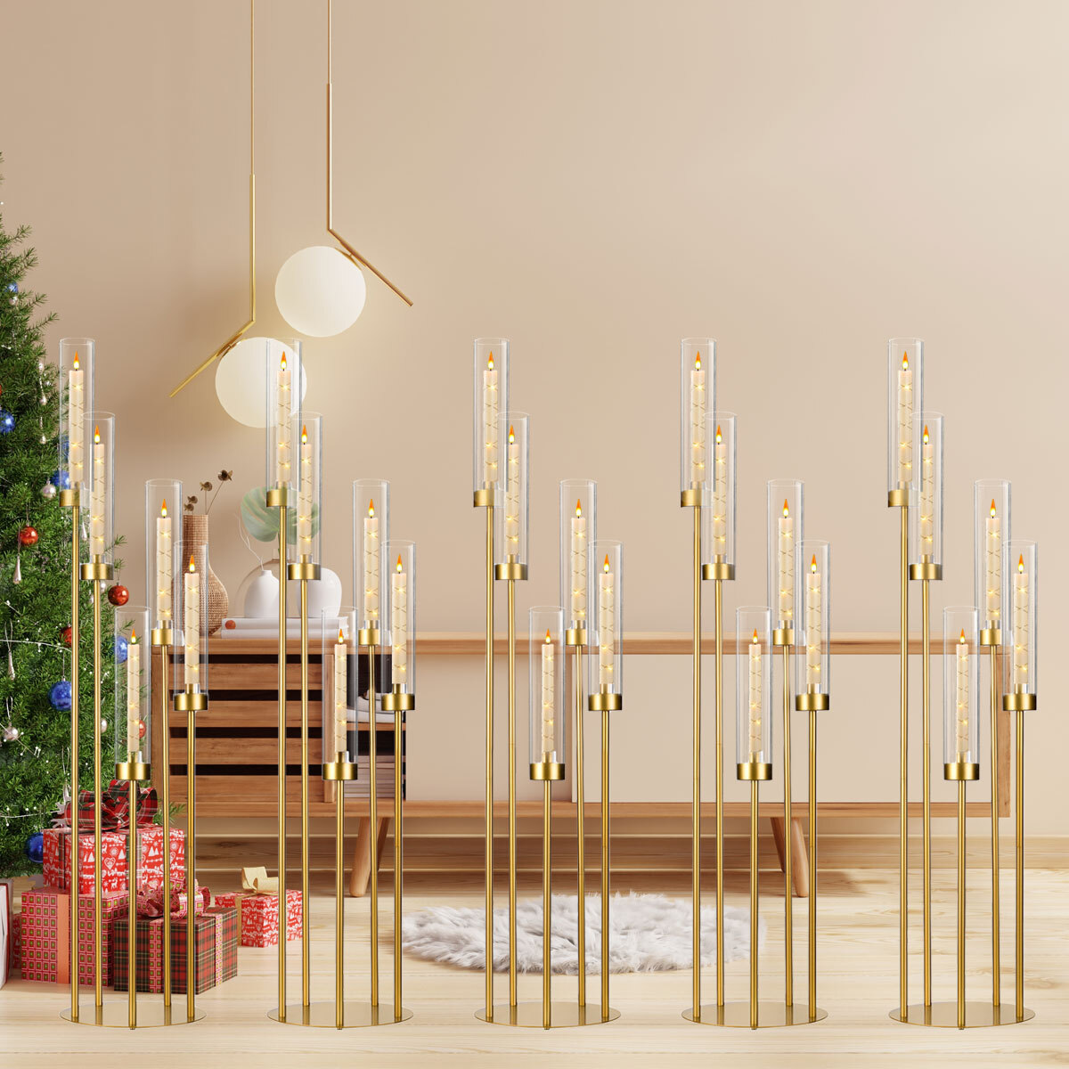 10 Peças Candelabro de Chão Do - Flooring Home Decor avaliação e preço