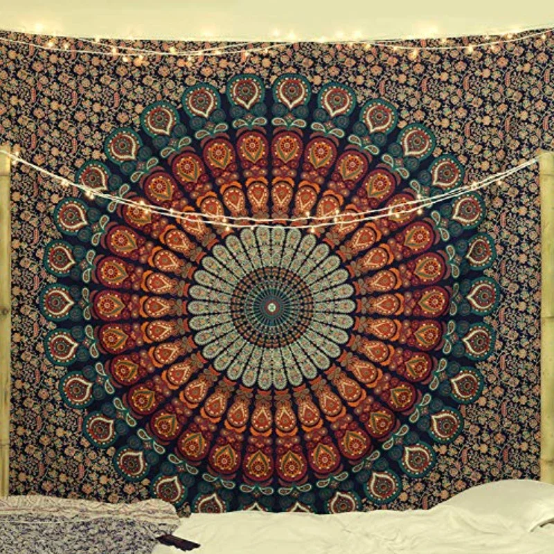 Tapeçaria Hippie Mandala, Índi - Aesthetic Tapestry avaliação e preço