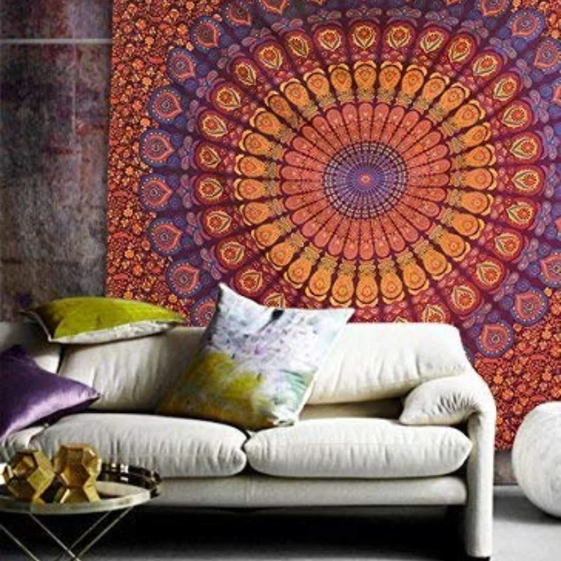 Tapeçaria Hippie Mandala, Índi - Aesthetic Tapestry avaliação e preço
