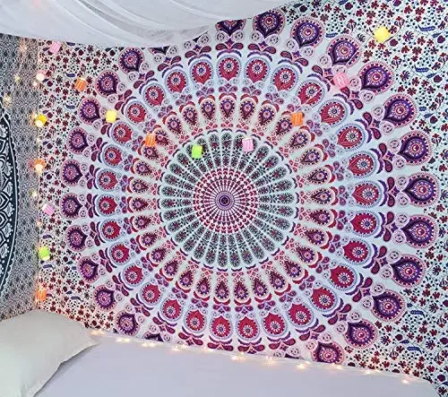 Tapeçaria Hippie Mandala, Índi - Aesthetic Tapestry avaliação e preço