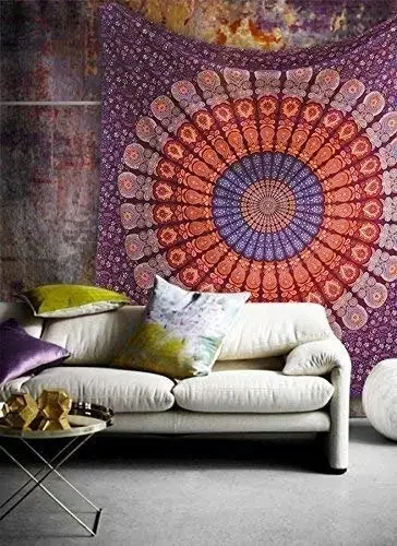 Tapeçaria Hippie Mandala, Índi - Aesthetic Tapestry avaliação e preço