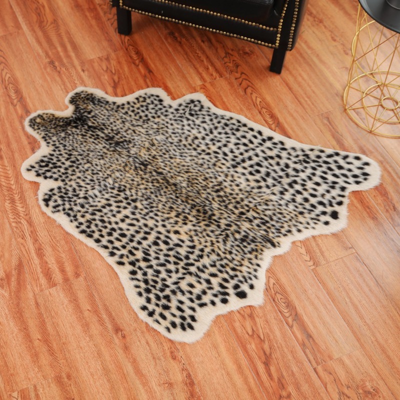 Tapete de Estampa de Leopardo  - Cowhide Rug Faux avaliação e preço