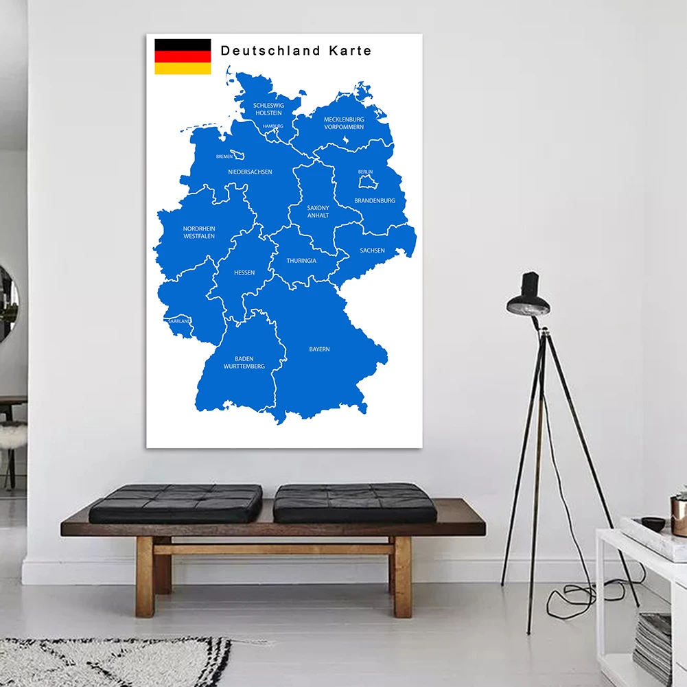 100*150 cm a alemanha mapa pol - Germany Home Decor avaliação e preço