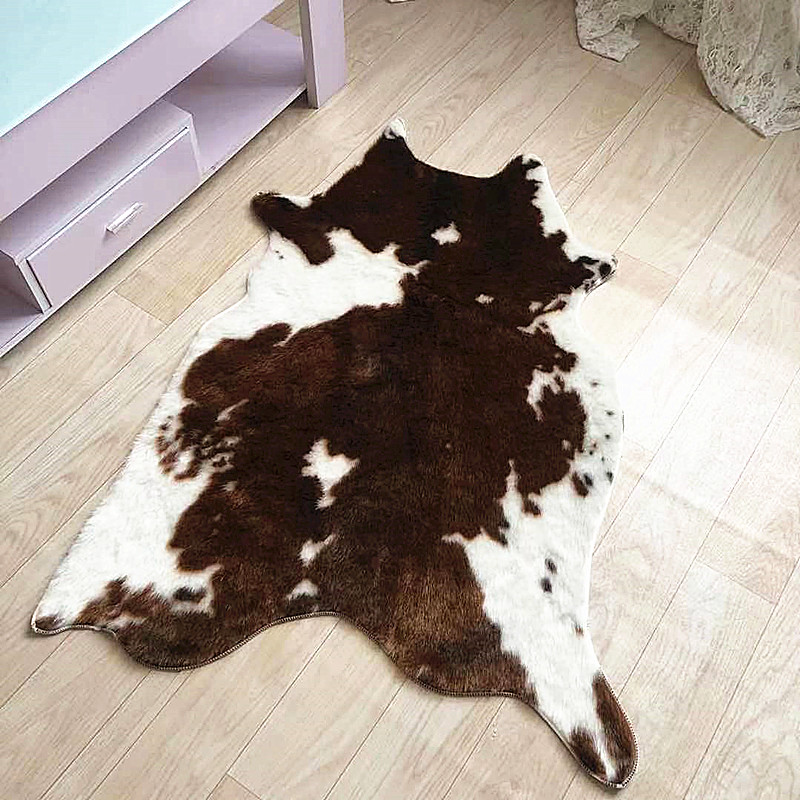 Tapete antiderrapante de impre - Cowhide Rug Faux avaliação e preço