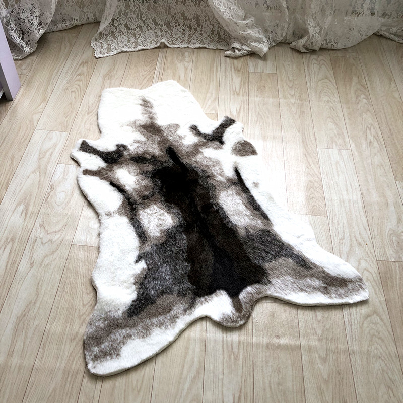 Tapete antiderrapante de impre - Cowhide Rug Faux avaliação e preço