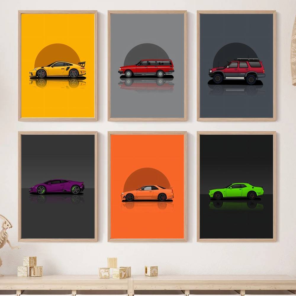 Pôster de Papel de Carro SUV E - Home Decor Vector avaliação e preço