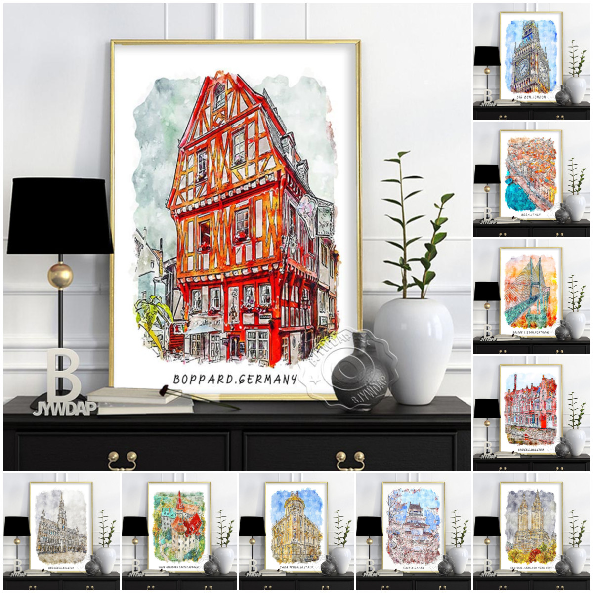 Pôster de viagem da cidade mun - Germany Home Decor avaliação e preço