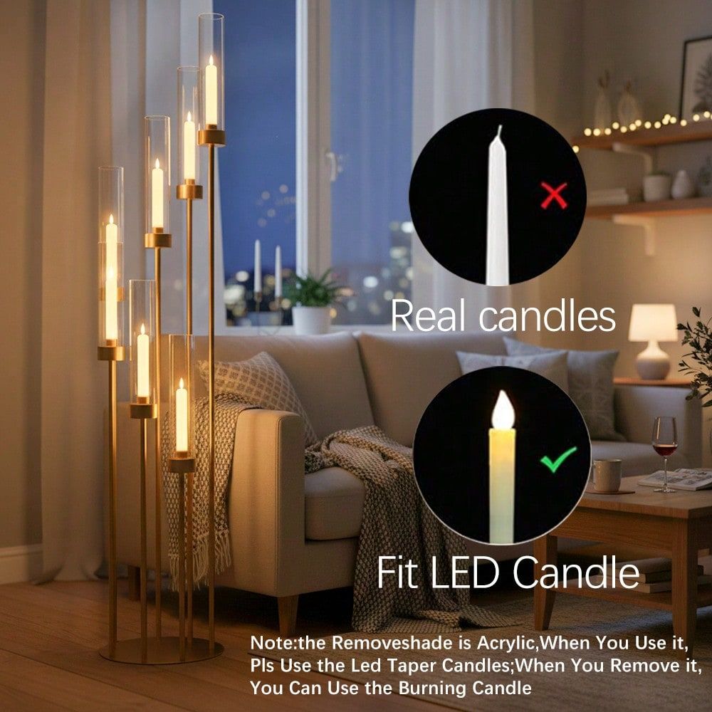 2 Peças de Candelabros de Chão - Flooring Home Decor avaliação e preço