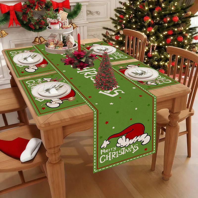 VIKAMA Conjunto de Toalhas de  - Linen Table Runner avaliação e preço