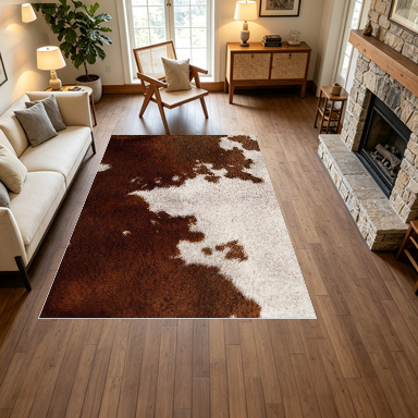 Tapete de Área com Estampa de  - Cowhide Rug Faux avaliação e preço