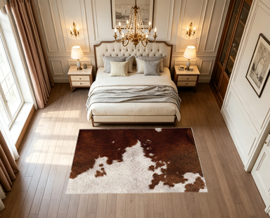 Tapete de Área com Estampa de  - Cowhide Rug Faux avaliação e preço