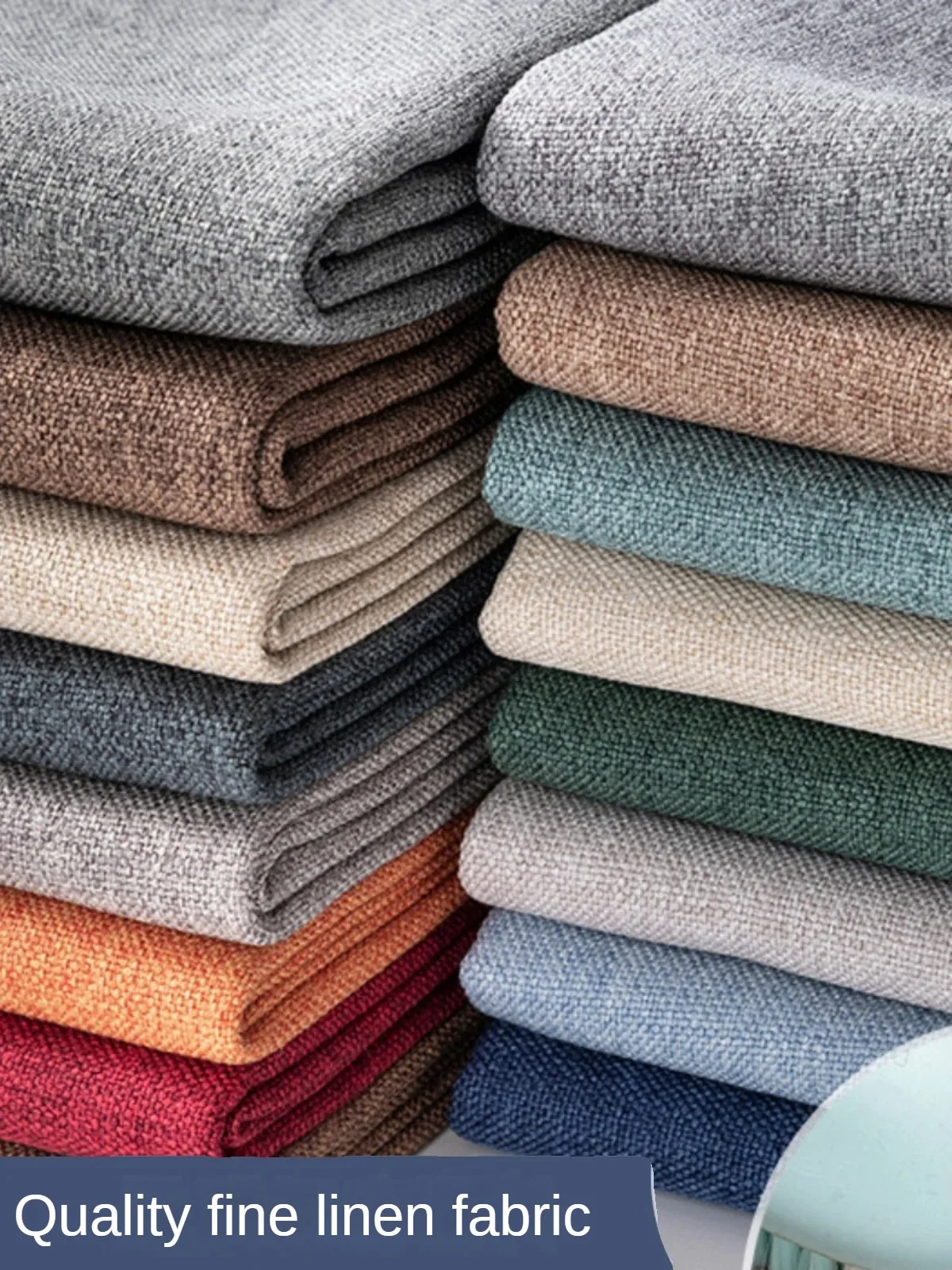 Tecido de linho liso engrossad - Linen Table Runner avaliação e preço