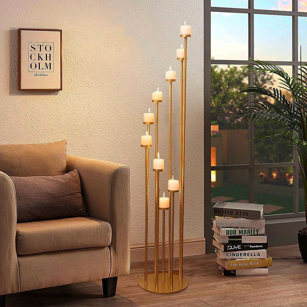 2 Peças Candelabro de 9 Braços - Flooring Home Decor avaliação e preço