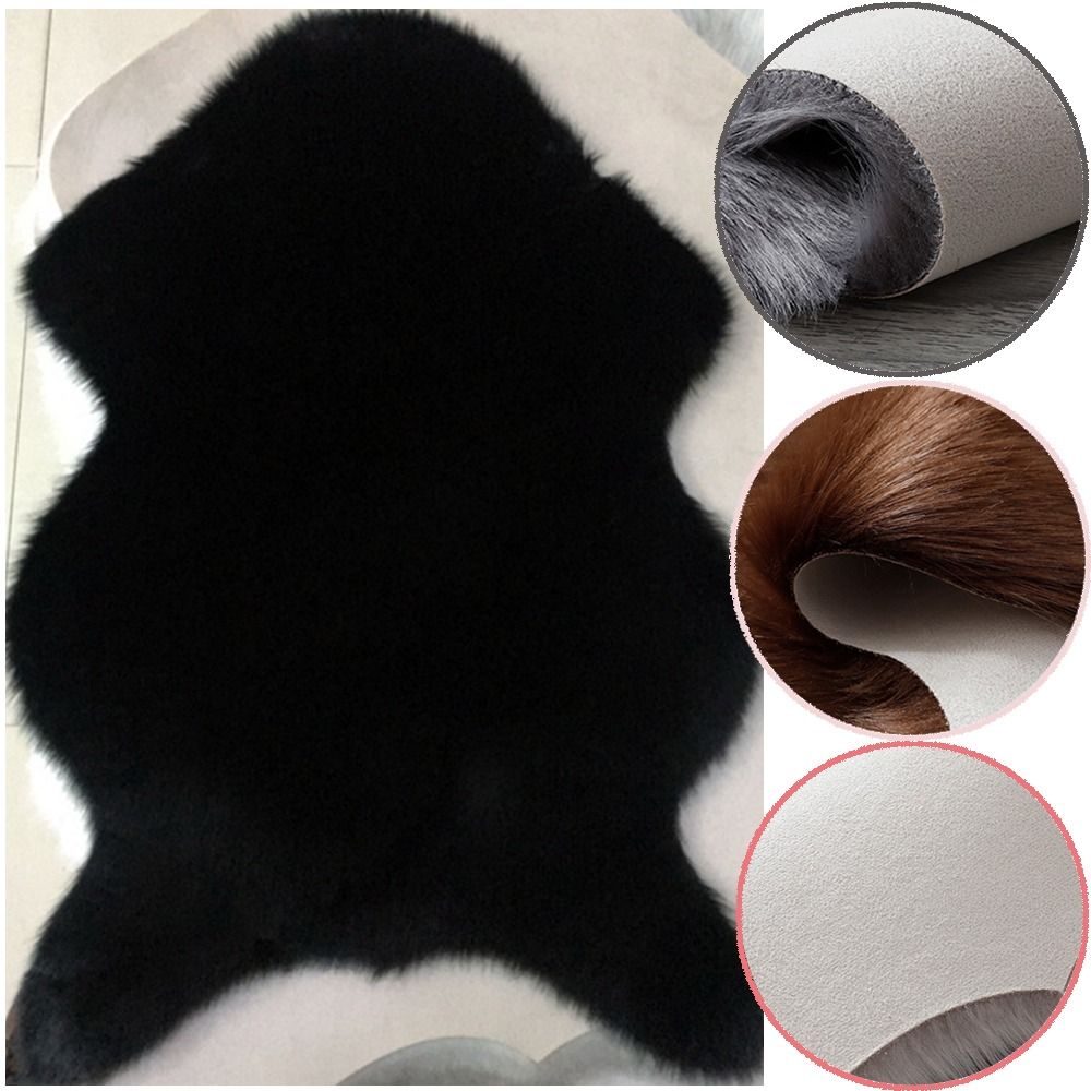 Macio carneiro quarto tapete,  - Cowhide Rug Faux avaliação e preço