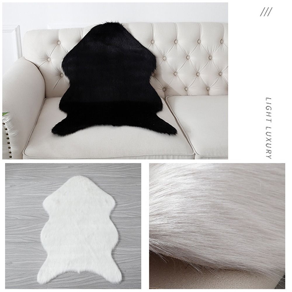 Macio carneiro quarto tapete,  - Cowhide Rug Faux avaliação e preço