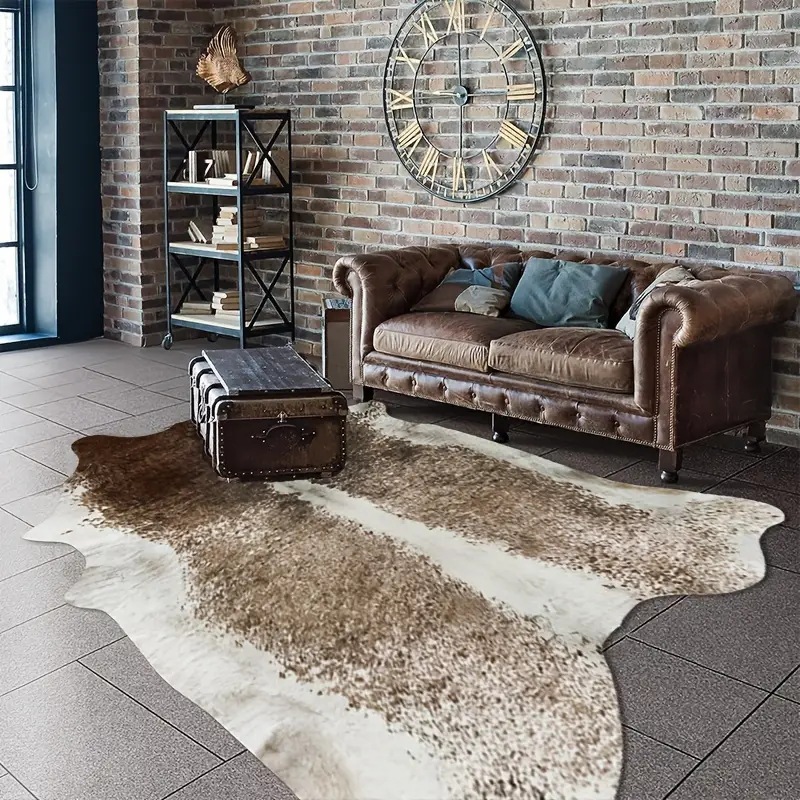 Estilo americano pele sintétic - Cowhide Rug Faux avaliação e preço