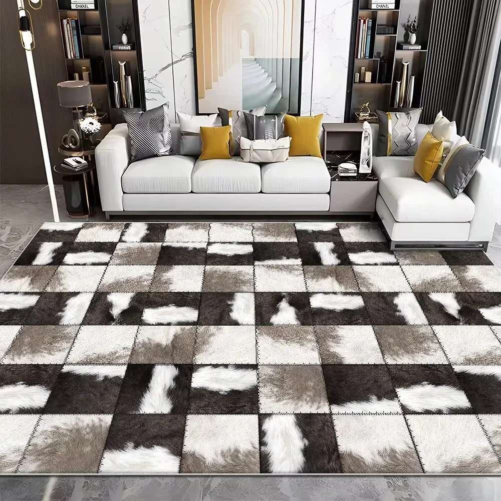Moderna imitação do couro do c - Cowhide Rug Faux avaliação e preço