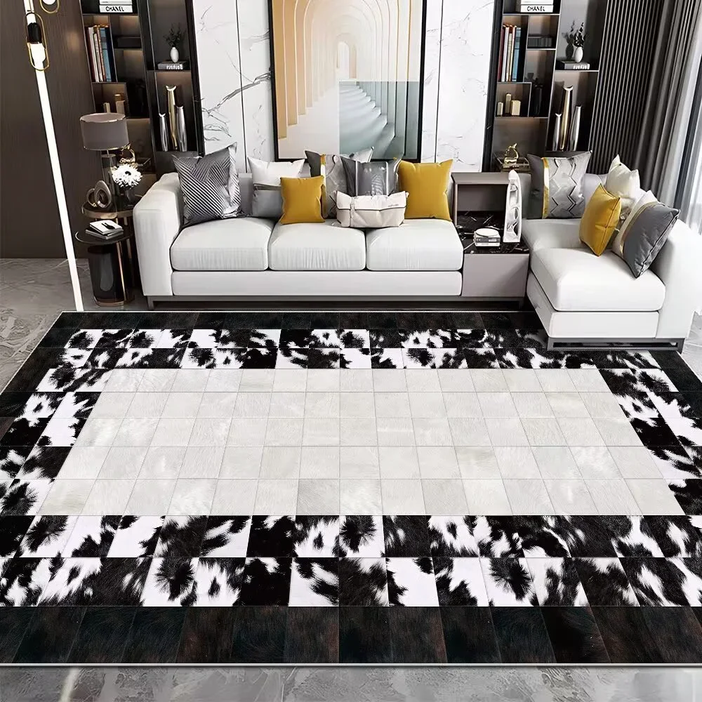 Moderna imitação do couro do c - Cowhide Rug Faux avaliação e preço
